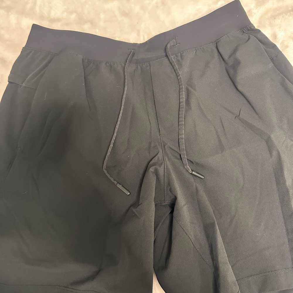 Men's Black Drawstring Shorts